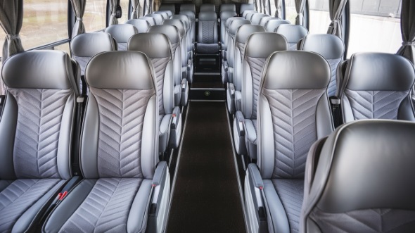 50 passenger charter bus interior vista