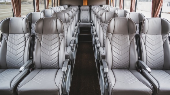 56 passenger charter bus interior vista