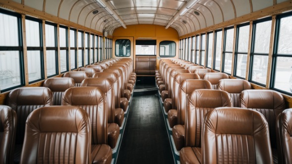 school bus rental interior oceanside